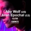 15. 9. 2015 - Aby Wolf (USA), Aran Epochal - Brno - Kabinet Múz
