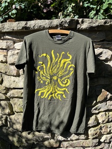 OTK - triko Stromotnice pánské zelené se žlutým potiskem