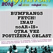 6. 9. 2014 - Bumfrang3, Fetch!, Inau, Noartist, Otra Vez, Postižená oblast - Přívory - Sokolovna
